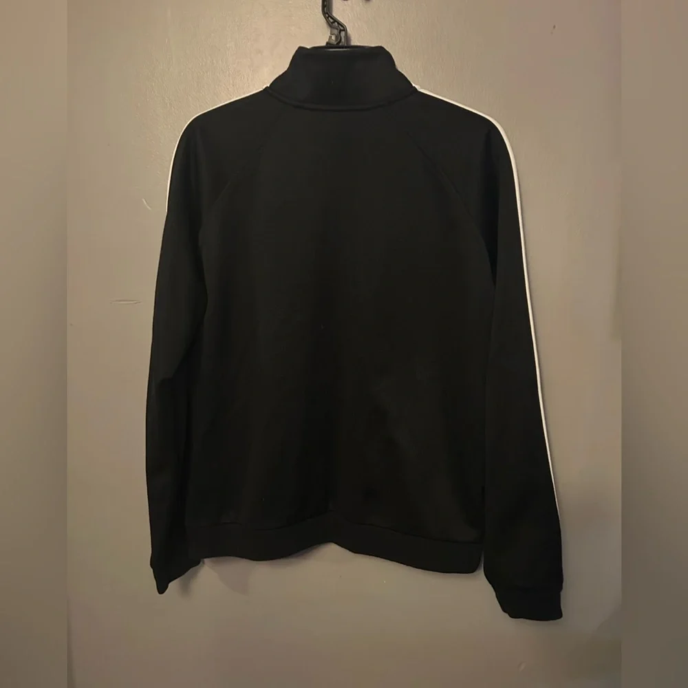 Lauren Ralph Lauren Jacket - black full zip track jacket w/white trim - Picture 5 of 9